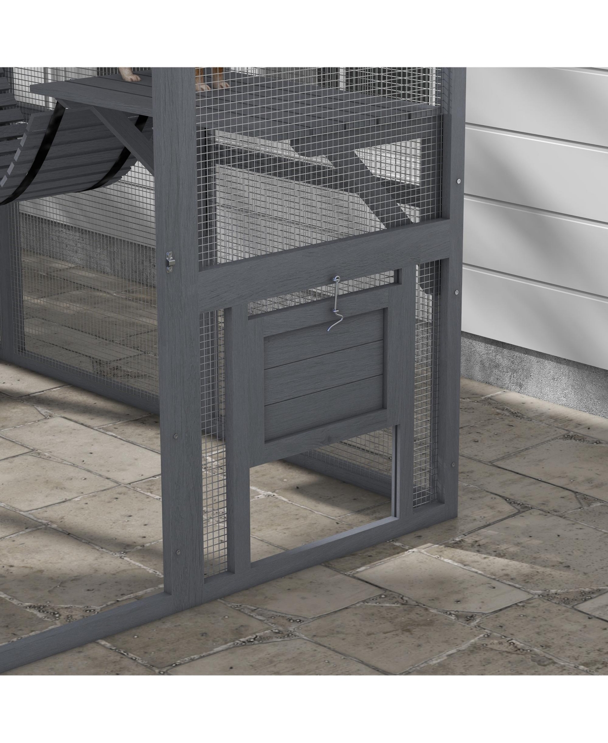 PawHut Large Catio Outdoor Cat Enclosure with Waterproof Cover