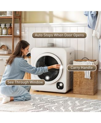 Portable Clothes Dryer, Laundry Dryer w/ Stainless Steel Tub,