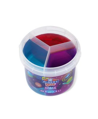 Gue Slime Bucket Variety Pack – 3 Themes: Glassy Clear, Deep Gue Sea & Space Adventure; 3 Buckets w/ Slimes & 12 Add-Ins, 1 Ct.