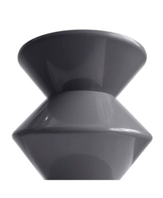 Aura Modern Plastic Side End Table, Indoor/Outdoor Use, Grey