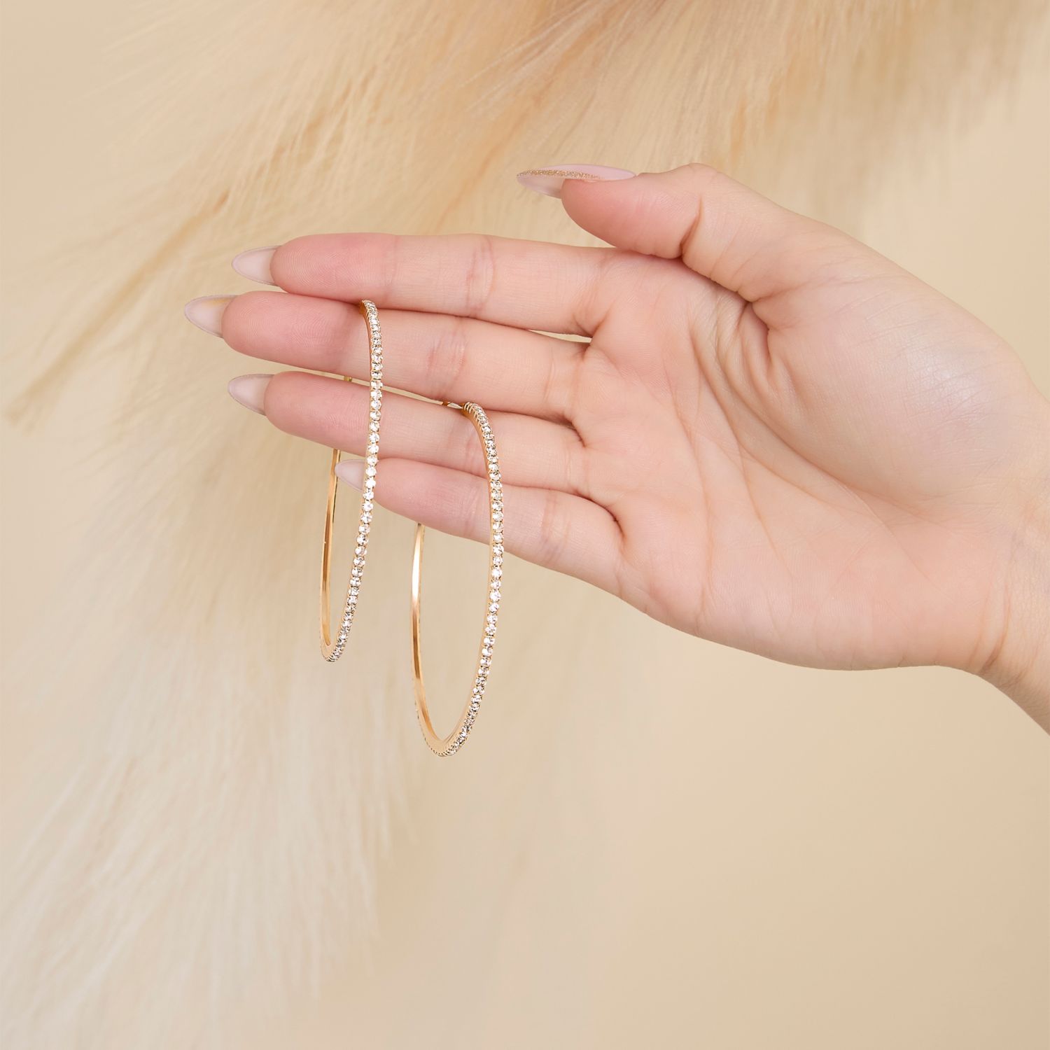Textured Hoop Earrings