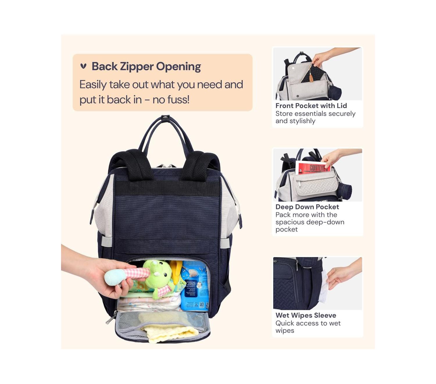Kids Diaper Bag Backpack Ultimate Bag Versatile Diaper Bag for Modern Parents