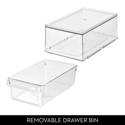 Stackable Kitchen Storage Drawer - Clear