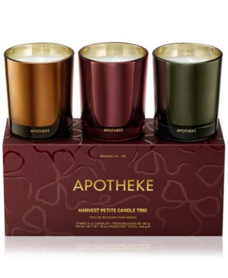 APOTHEKE - 3-Pc. Harvest Petite Scented Candle Gift Set