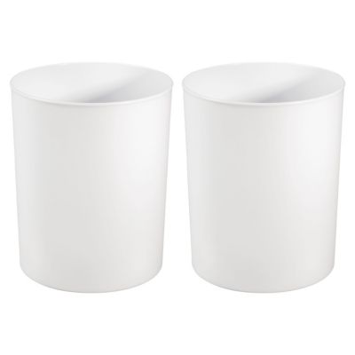 Small Round Plastic Bathroom Trash Can