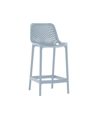 Mykonos Sky Blue Outdoor Patio Stool, Set of 4