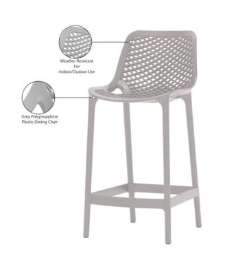 Mykonos Grey Outdoor Patio Stool, Set of 4