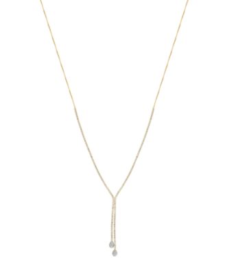 EFFY&reg; Diamond Asymmetric Lariat Necklace (1-3/4 ct. t.w.) in 14k Gold, 16" + 2" extender