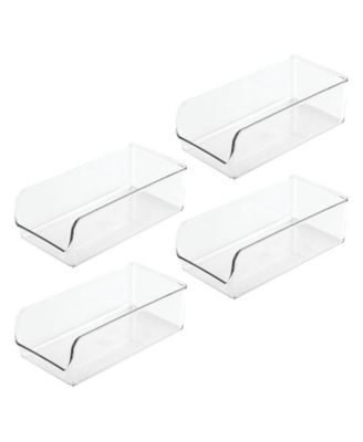 Pantry Bin for Kitchen Storage - Set of 4 - Clear