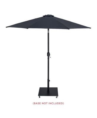 Fiji Black Fabric Patio Umbrellas