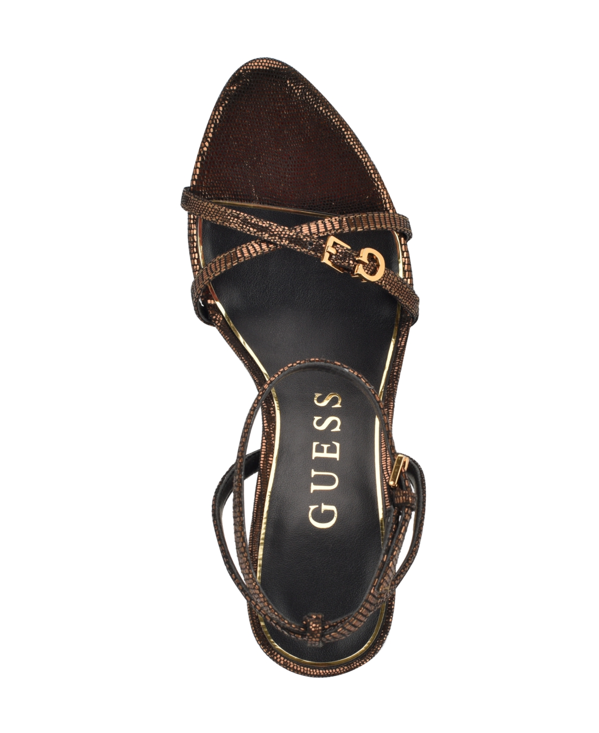 Guess Connee Ankle Strap Sandal In Multi