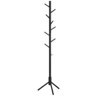 Slickblue Freestanding Solid Wood Coat Rack with 8 Hanging Hooks ...