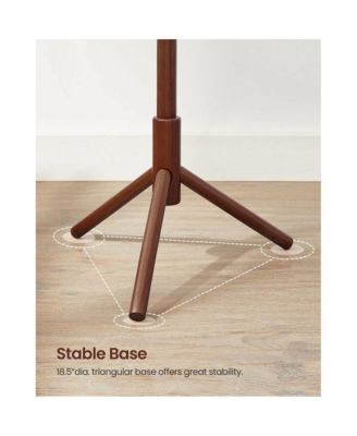 Freestanding Solid Wood Coat Rack with 8 Hanging Hooks, Modern Design