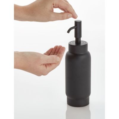 Stainless Steel Soap Dispenser for Bathroom or Kitchen Countertop, Black