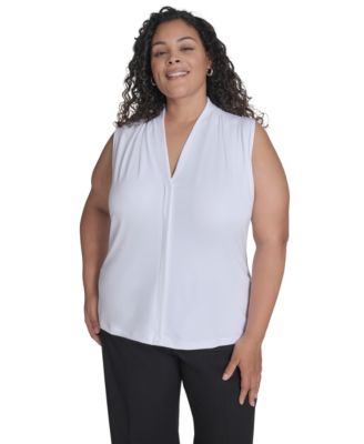 Calvin Klein - Plus Size V-Neck Top