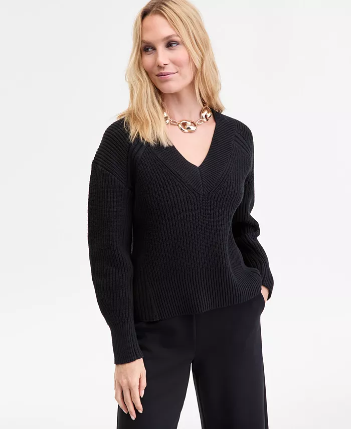 Women's Directional Ribbed Sweater