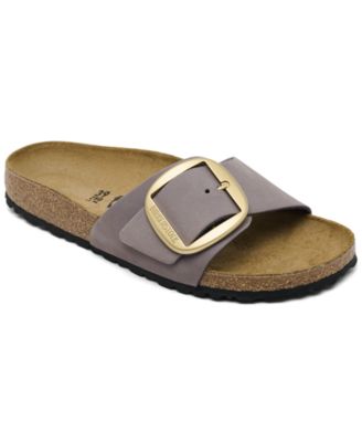 Birkenstock - Women's Madrid Big Buckle Nubuck Leather Sandals from Finish Line