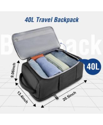 40L Travel Backpack, TSA-Friendly Carry On Laptop Backpack with USB Charging Port & Lay-Flat Opening - Fits 17-17.3 Inch Laptop