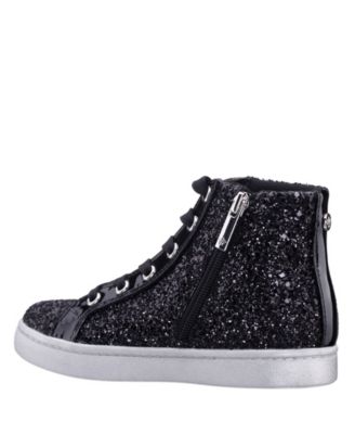 Big Girls Glitter High Top Sneakers