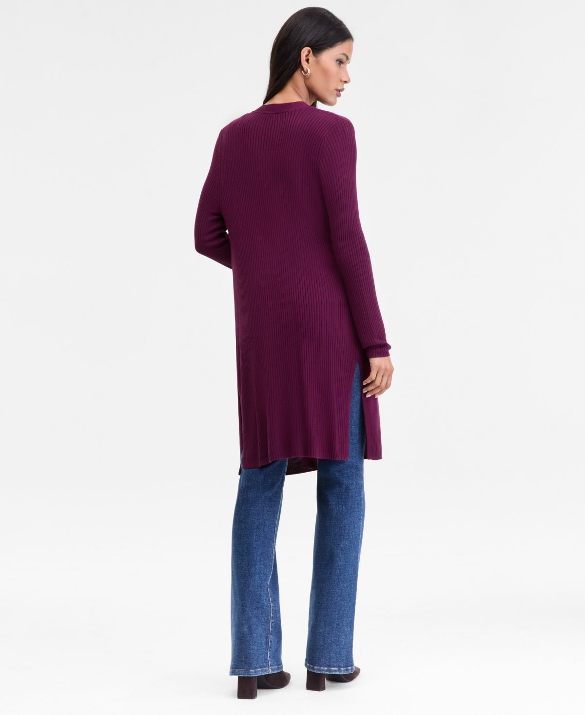 Inc International Concepts Women's Open-front Duster, Created For Macy's