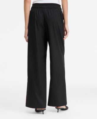 Women's Pinstripe Drawstring Pants, Macy's Exclusive