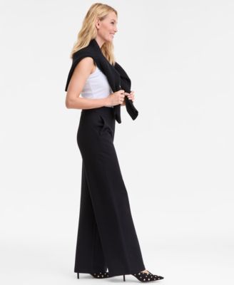 Women's High-Rise Wide-Leg Pants, P/XXS-XL, Macy's Exclusive