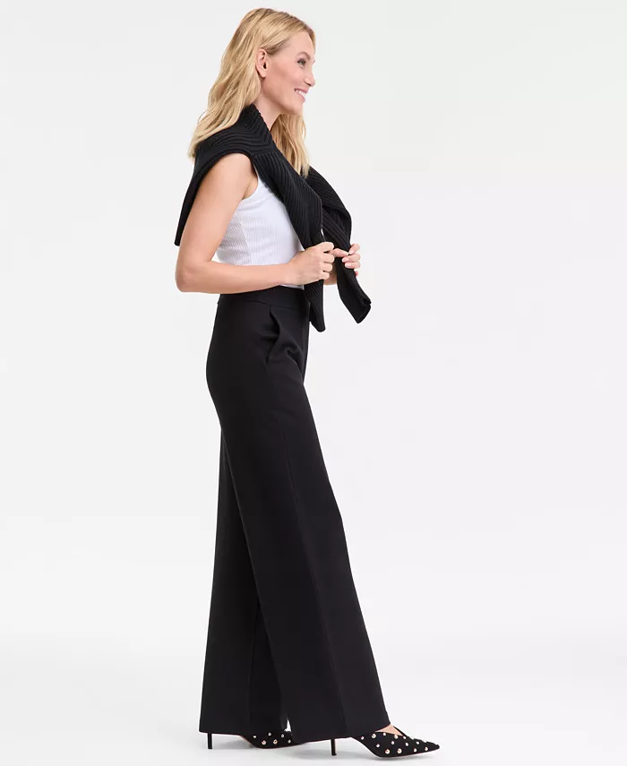 Women's Wide-Leg Ponte Pants - thumbnail 6