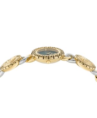 Women's Swiss La Greca Stud Icon Two-Tone Link Bracelet Watch 28mm