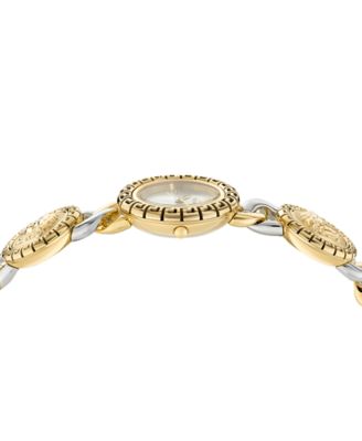 Women's Swiss La Greca Stud Icon Two-Tone Link Bracelet Watch 28mm