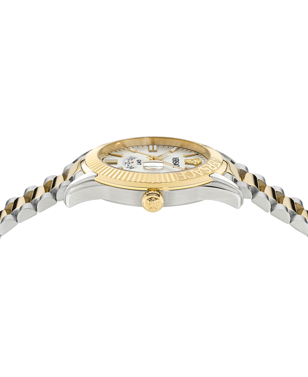 Versace Men's Swiss Apodis Gmt Two-Tone Bracelet Watch 41mm