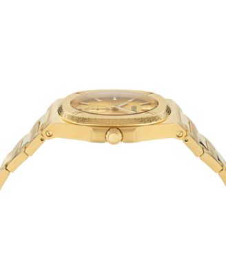 Men's Swiss Tolomeo Gold Ion Plated Bracelet Watch 40mm