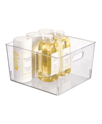 Plastic Household Cubby Storage Organizer Container Bin - 4 Pack - Clear, USA Made