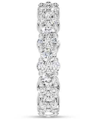 Diamond Cluster Eternity Band (2 ct. t.w.) in Platinum or 14k Gold