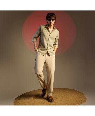 Men's Solid Seersucker Shirt