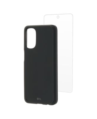 Protection Pack Tough Case and Glass Screen Protector for Motorola Moto G 5G (2022)-Clear