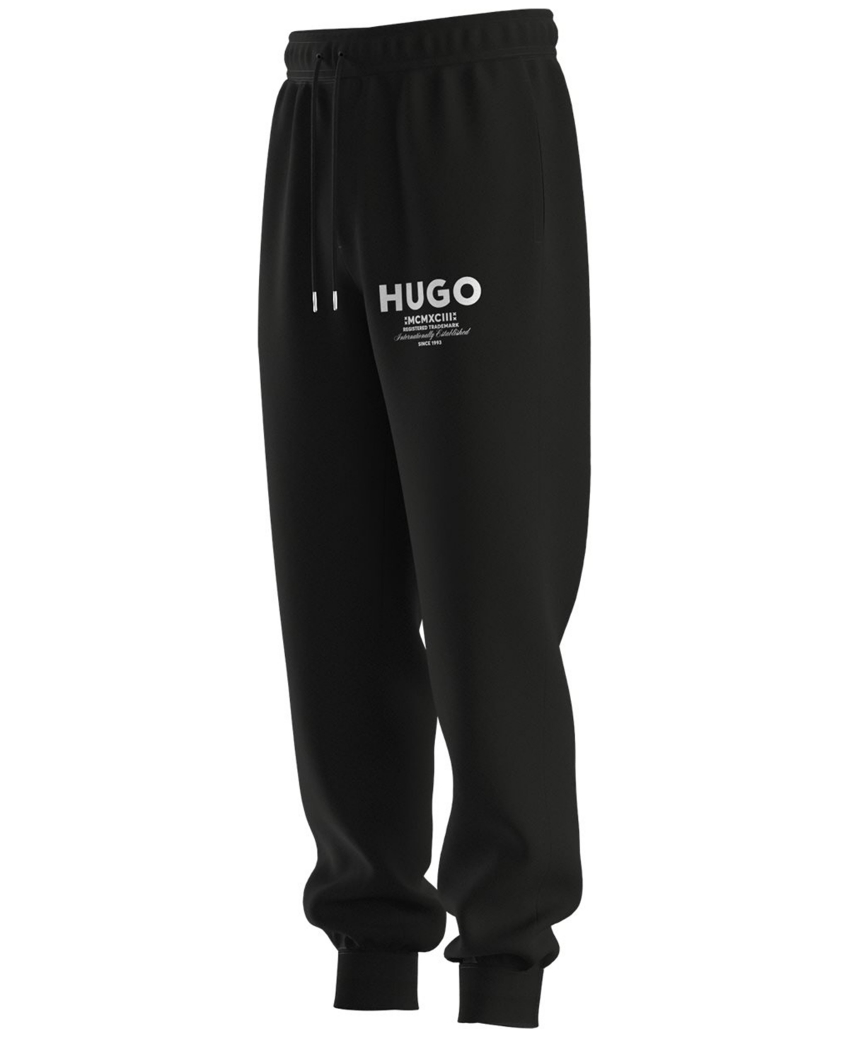 Hugo Boss Hugo By  Men's Loose-fit Logo Pants In Black