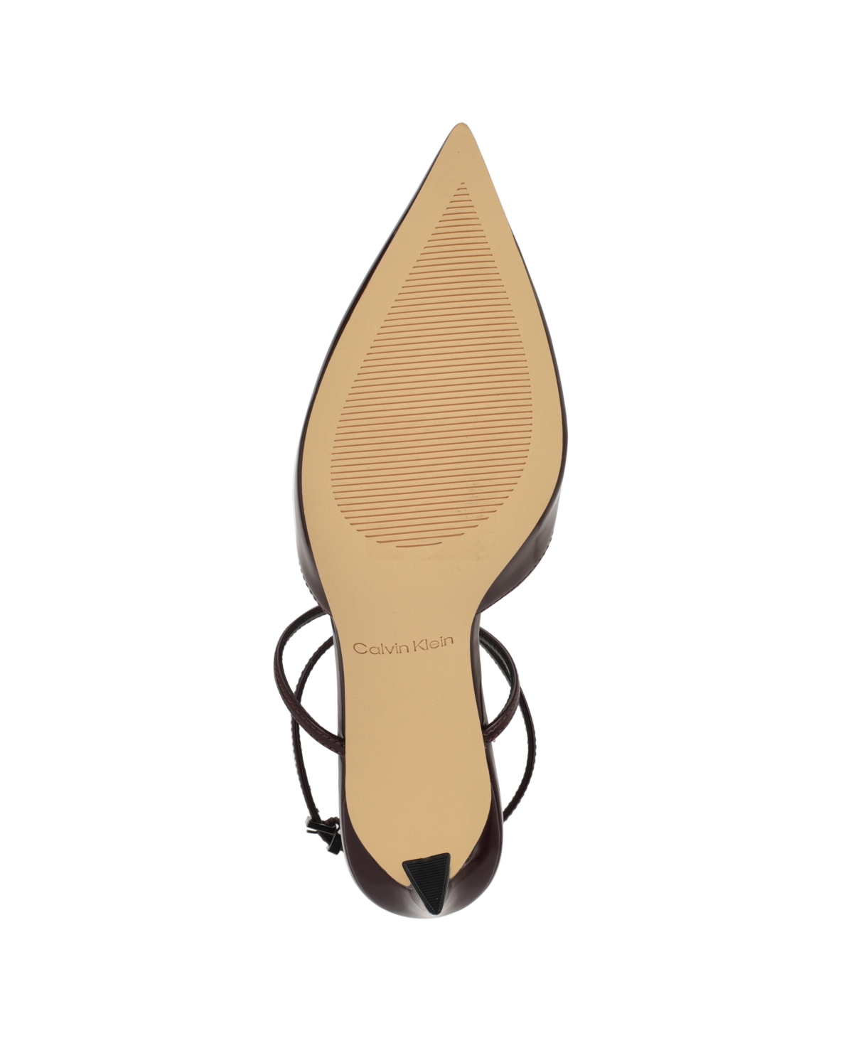 Calvin Klein Avriel 2 Ankle Strap Pump In Brown