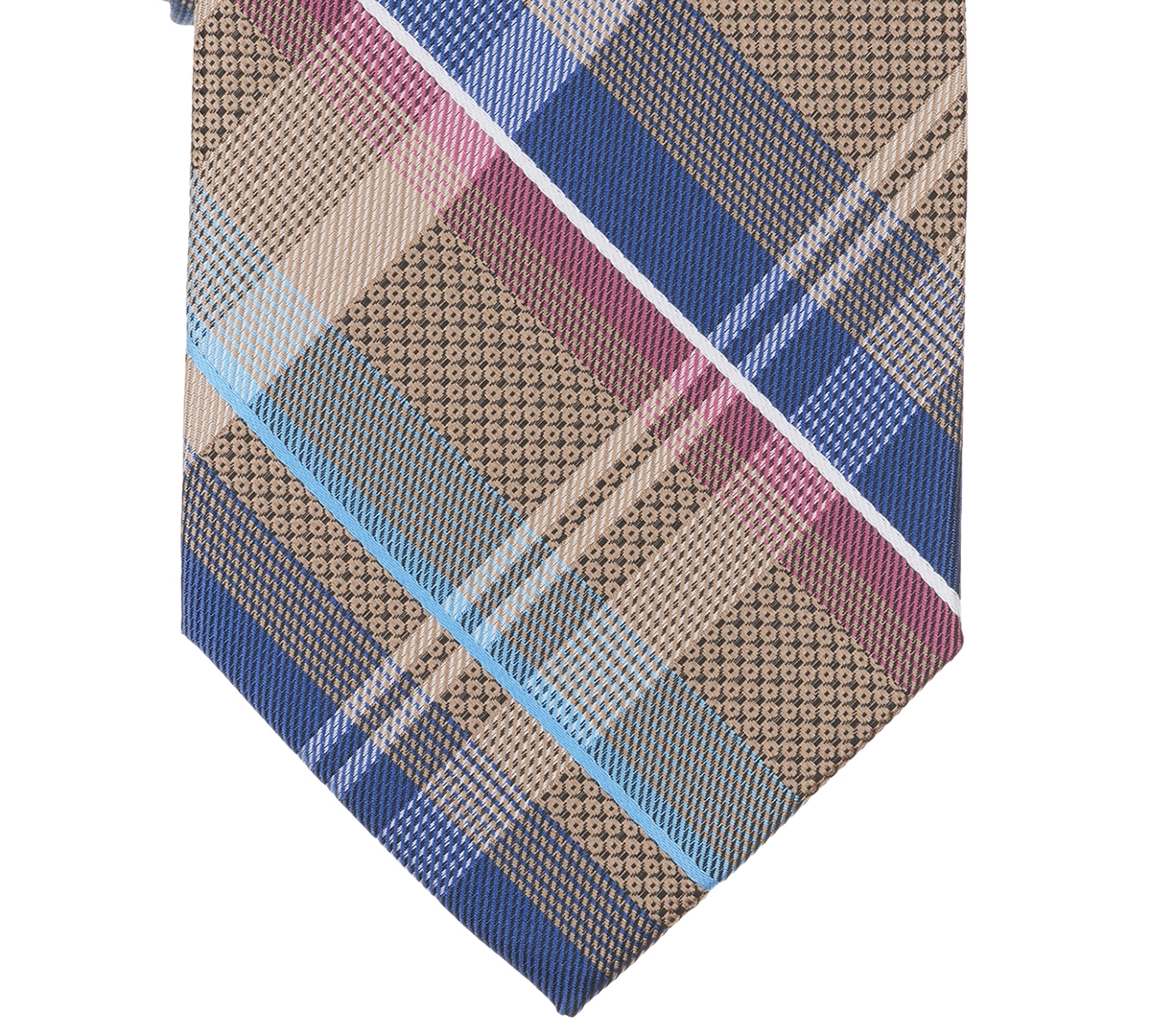 Perry Ellis Portfolio Men's Brody Plaid Pattern Classic Tie In Multi