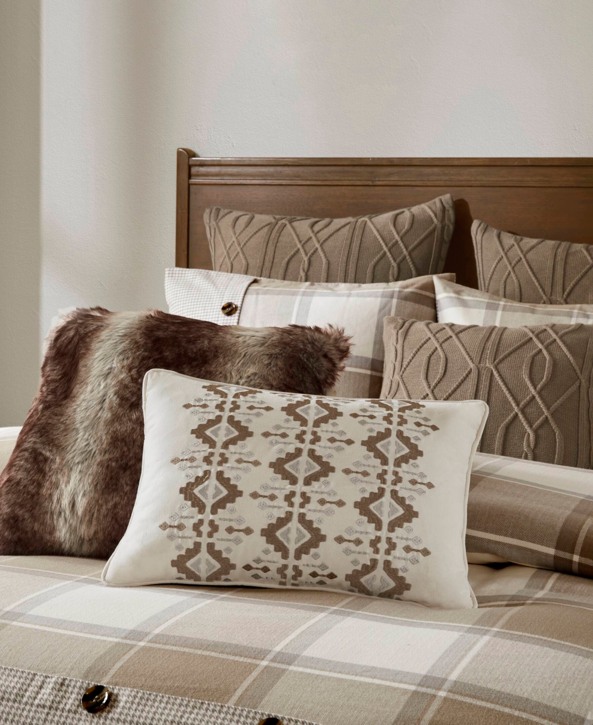 Madison Park Signature Urban Cabin Jacquard Cotton 8-pc. Comforter Set, Queen In Sand