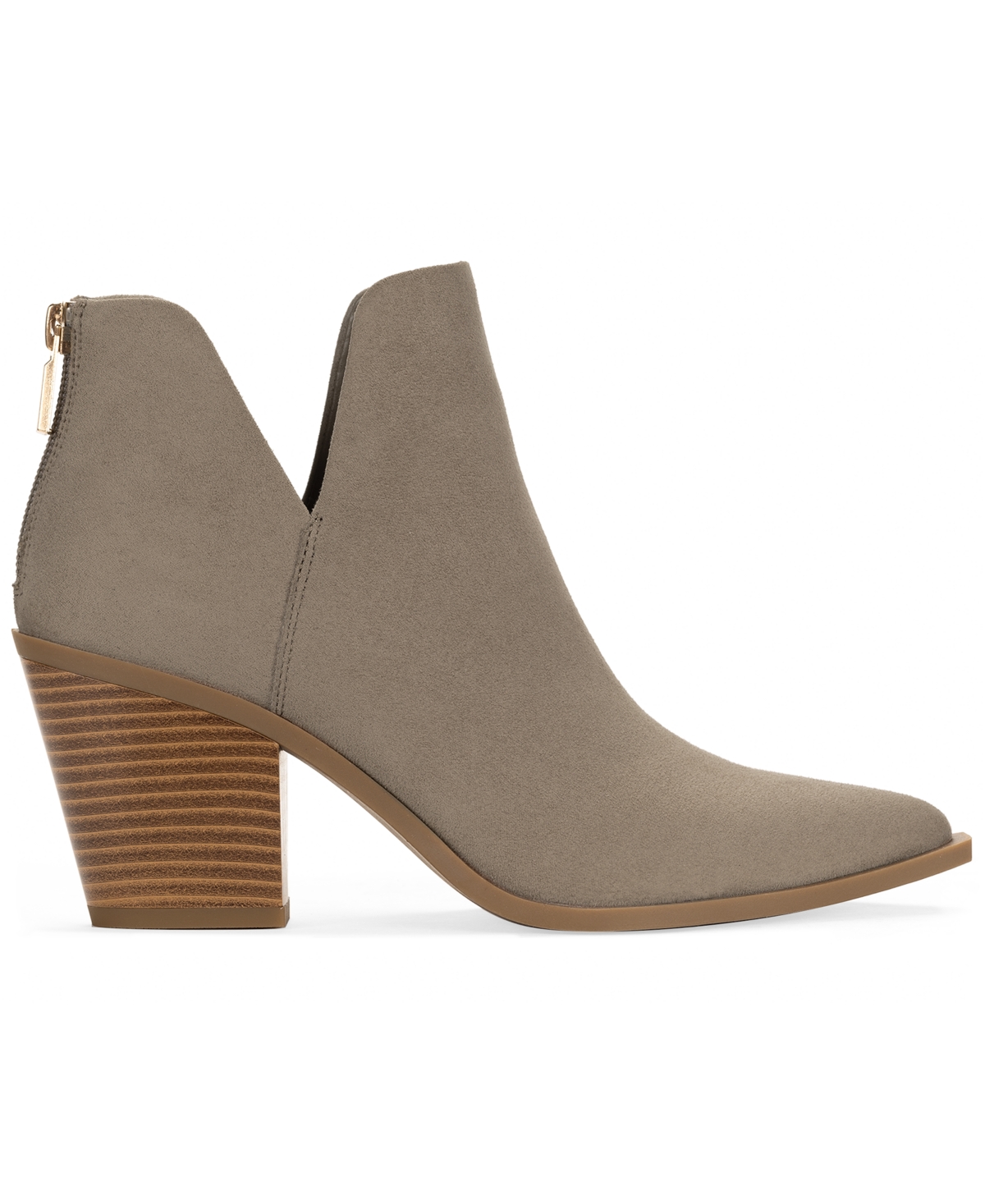 Wild Pair Women's Leilanii V Pointed Toe Booties, Macy's Exclusive In Brown