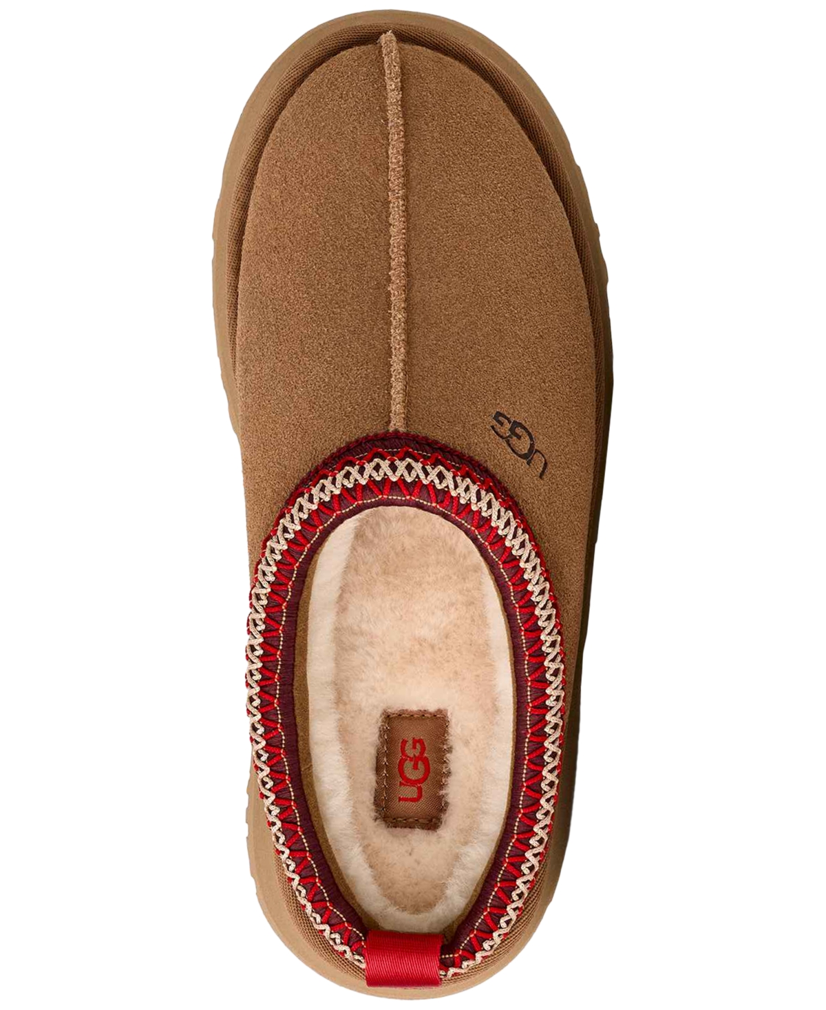 Ugg Tazz Womens Embroidered Slip On Slide Slippers In Brown