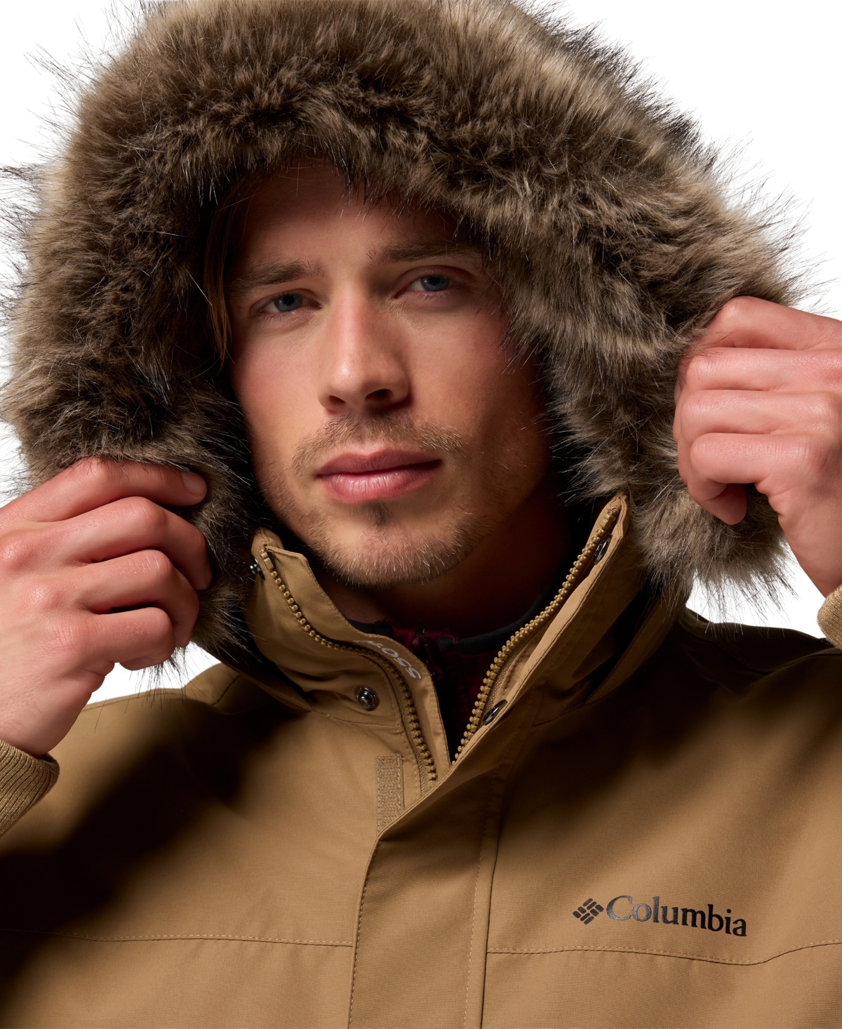 Columbia Men's Cape Ridge Bomber Jacket In Brown
