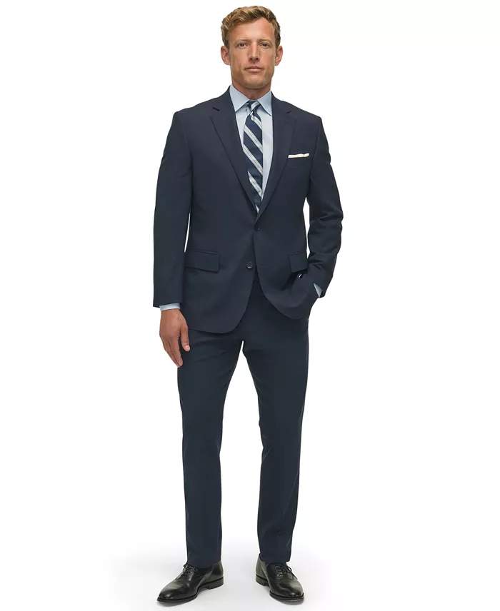 Men's Classic-Fit Stretch Wool Blend Suit Separates - thumbnail 7