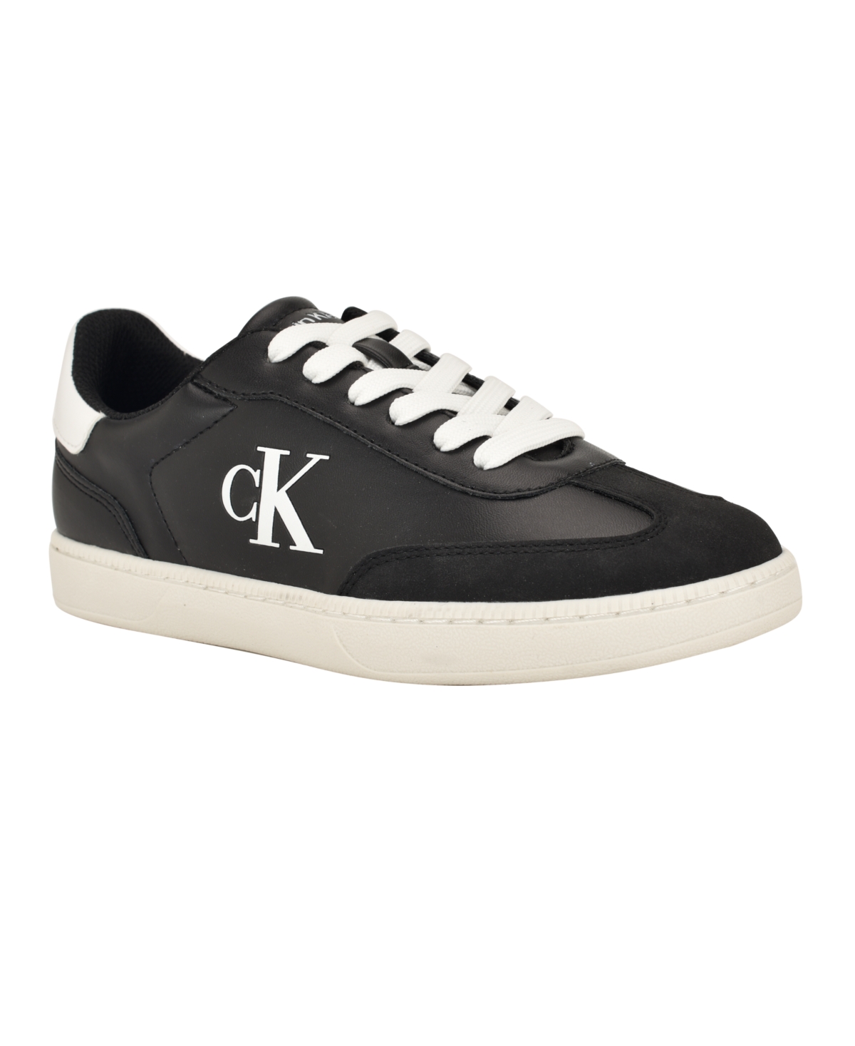 Calvin Klein Women's Narissa Logo Lace-up Sneakers In Black