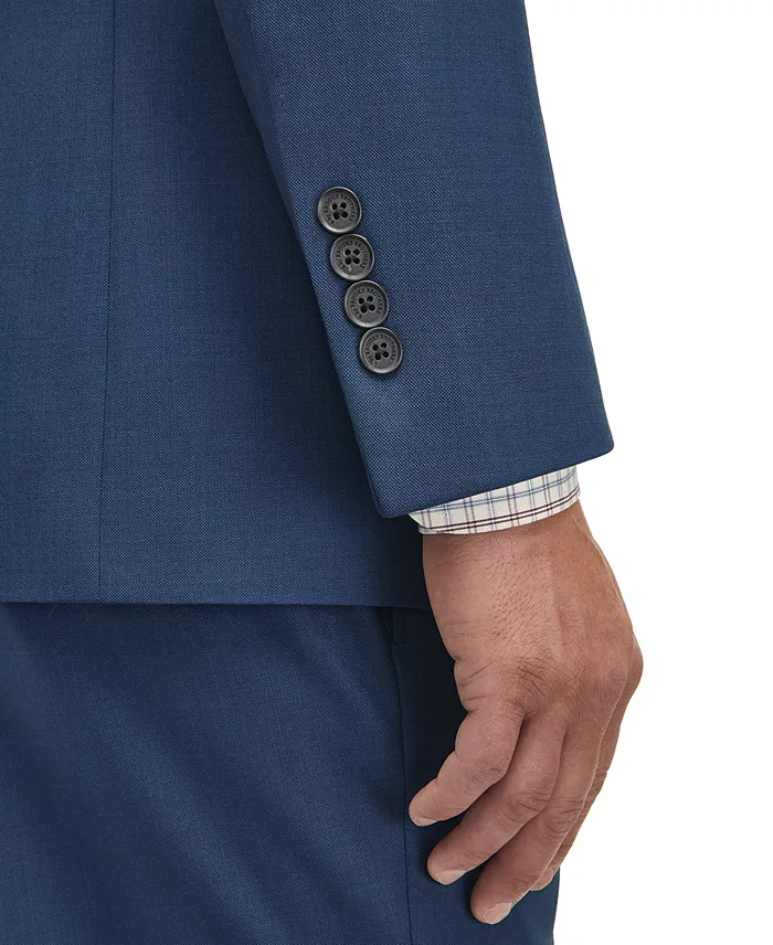 Men's Classic-Fit Stretch Wool Blend Suit Separates Jacket - thumbnail 8