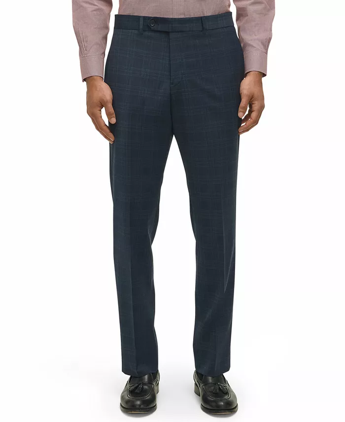 Men's Classic-Fit Stretch Wool Blend Suit Pant