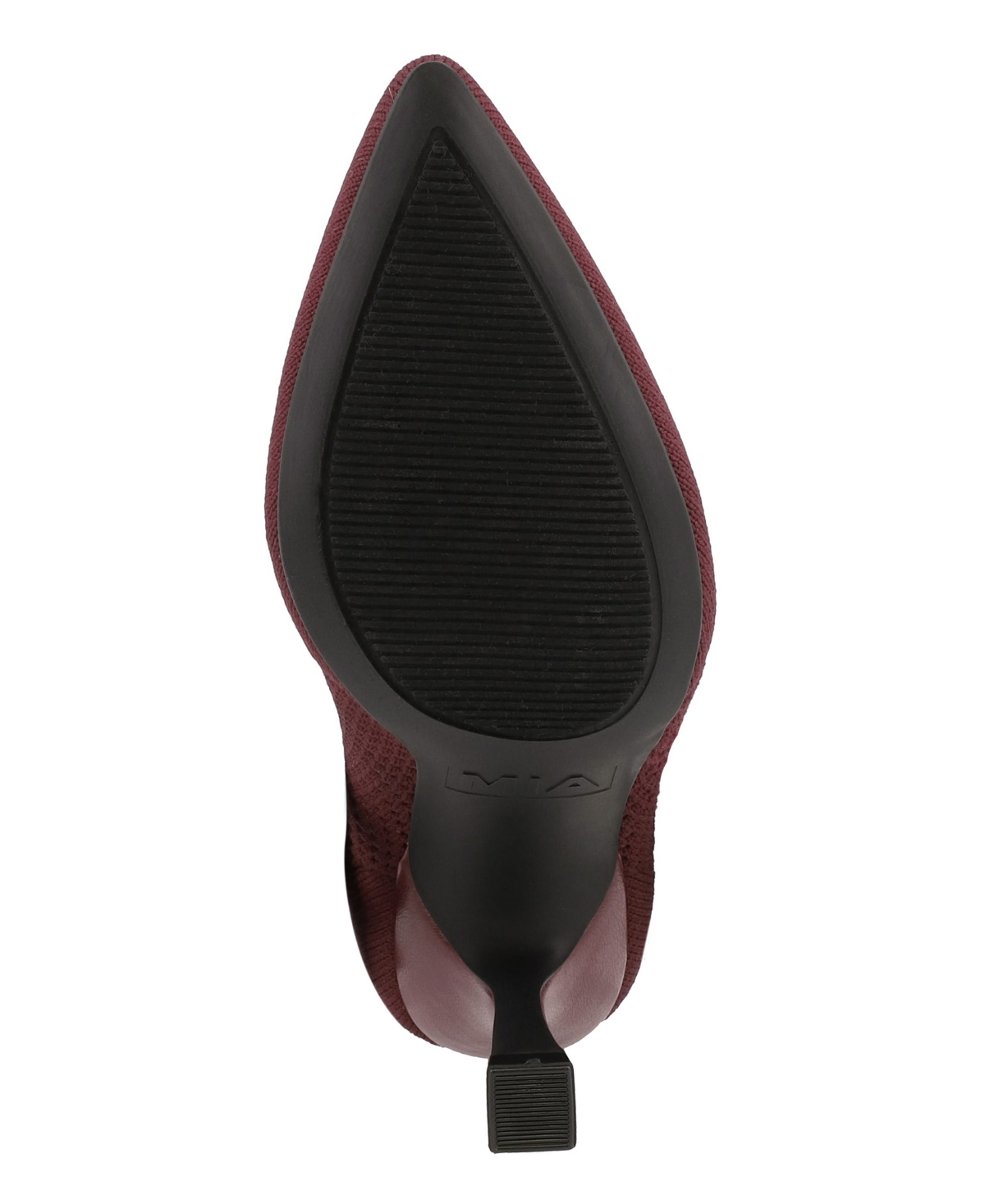Mia Pamilla Knit Bootie In Burgundy