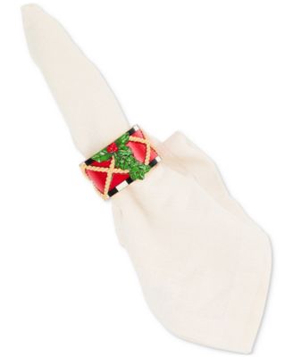 Toyland Drum Napkin Rings, Set of 4