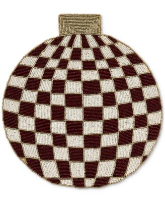MacKenzie-Childs - Red Check Ornament Beaded Placemat