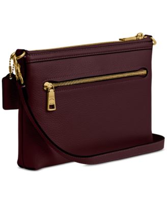 Refined Pebble Leather Legacy Zip Top Smal Crossbody